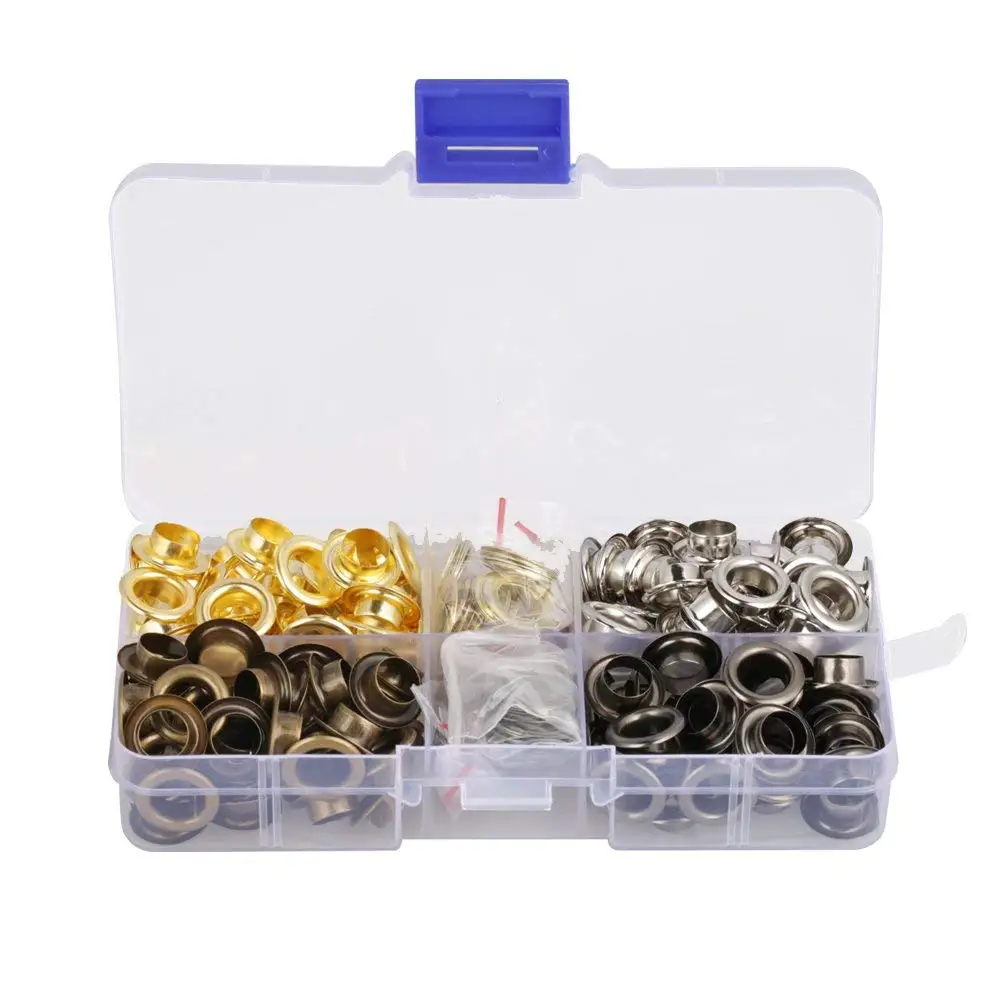 Grommet Eyelets 8mm 5//16 Inside Diameter 600# with Setting Tool Canvas Clothes Leather Self Backing Bluemoona 60 Sets