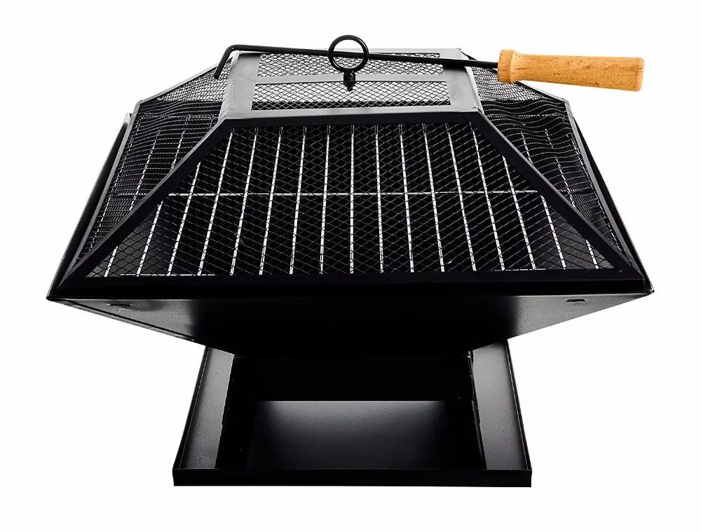 Square Outdoor Firepit Brazier With Bbq Grill Buy Outdoor Fire Brazier,Charcoal Brazier Grill