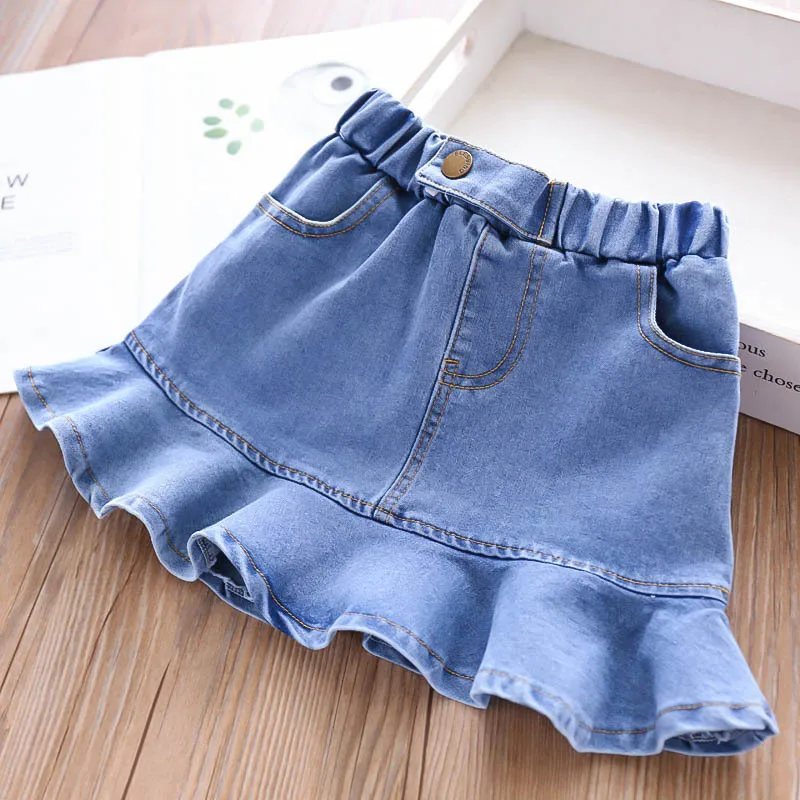 

Hu Sunshine Wholesale 2019 New Girls kids fashion denim Skirt for 2-6t Free Shipping