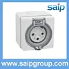 IP66 bs gray isolated coaxial wall switch socket (56SO332)