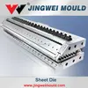 sheet extrusion die with quick adjusted deckle for plastic sheets