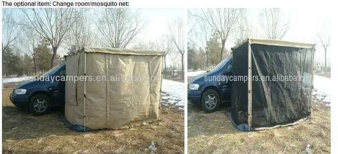 Car rear 4wd 4x4 side awning for camping