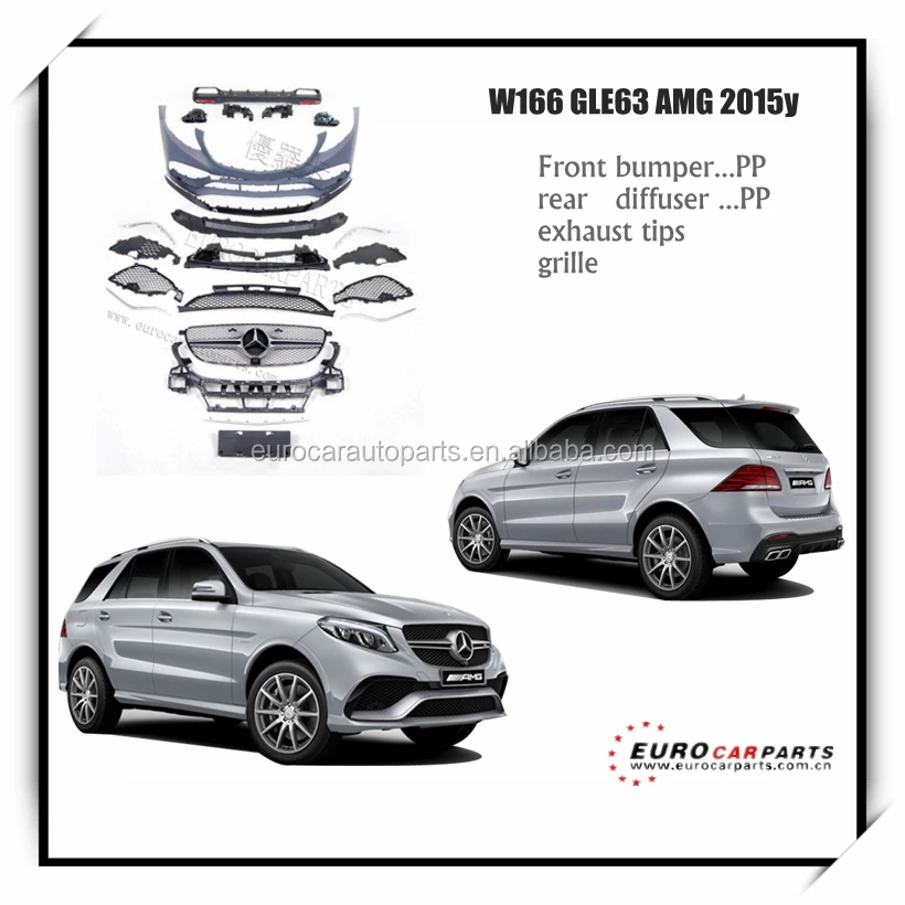 On Promotion W166 Gle63 Body Kitsfacelift Fit For Mb Gle Class Gle300 Gle350 Gle400 Gle450 To Gle63 Suv Style Body Kits Buy Gle63 Amg Body