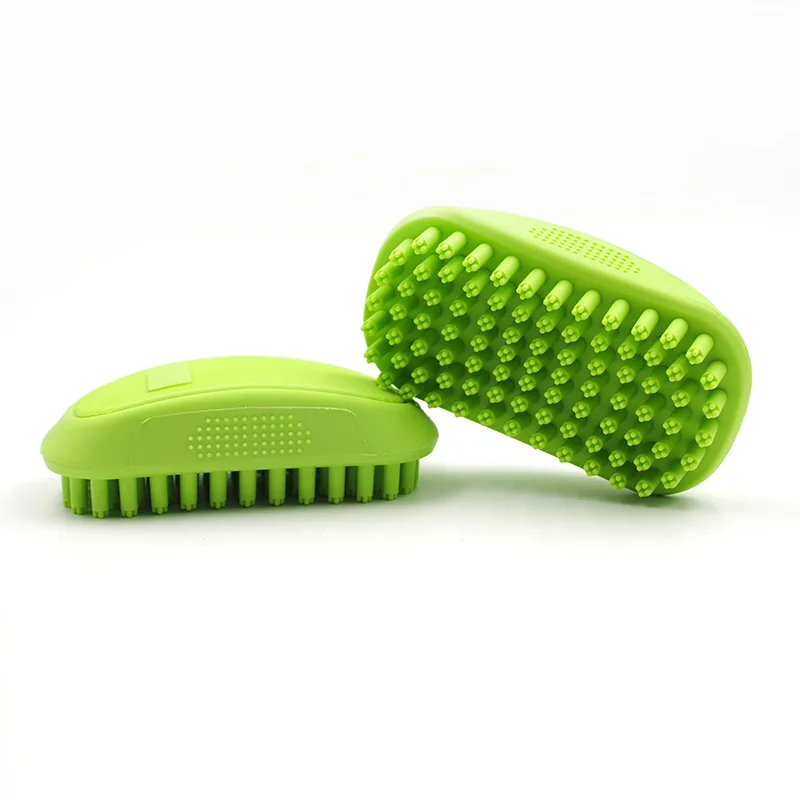 

Pet supplies soft rubber bristler hair remover dog bath massage brush