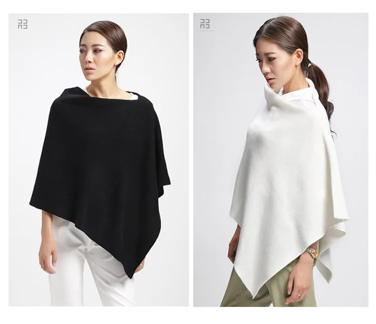 blanco beige fabricado en Italia Poncho mixto de cachemir para mujer gris regalo para ropa invierno azul chal talla /única camiseta pashmina negro lana merina cachemir