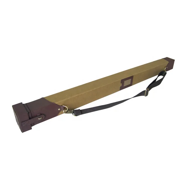 

New design 107cm Canvas and Leather Fly Fishing Rod Holder Fishing Rod Tube, Customized