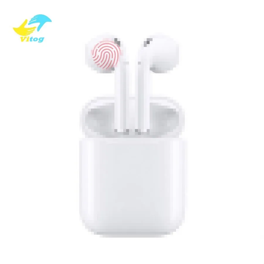 

2019 New Arrival i12 TWS Wireless Earbuds Mini BT 5.0 Wireless Earphone Headphones Ture Stereo with Touch Control SIRI, White