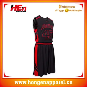basketball red jersey design