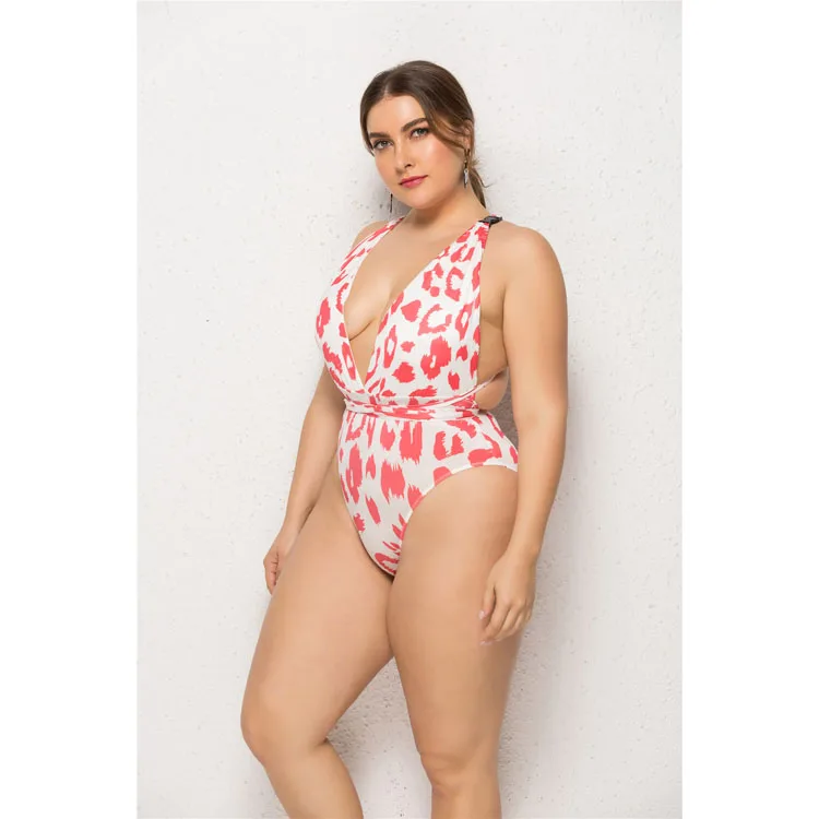 2019 Women Super Large Size Leopard Bikinis Swimsuit Buy Large Size