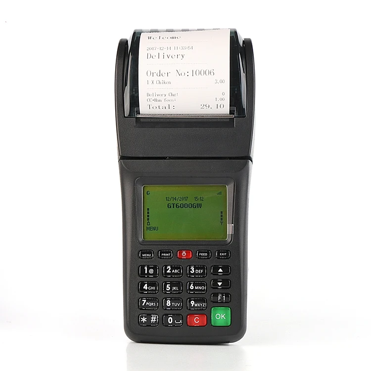 Goodcom 58mm mobile POS terminal , 3G WIFI Printer For Car Parking payment