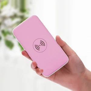 2019 Popular innovative electronic products portable charger qi 10000 mah wireless power bank with Different Colors