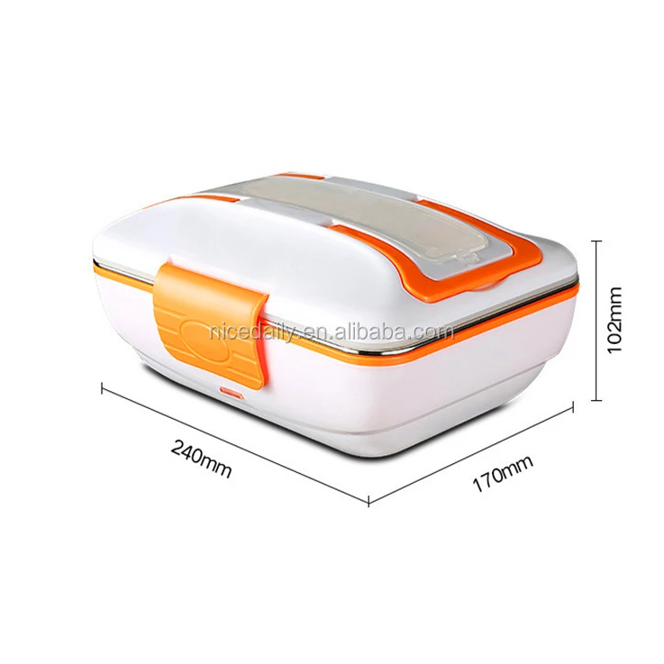 Detachable Usb Electric Self Heating Lunch Box Stainless Steel Car Home