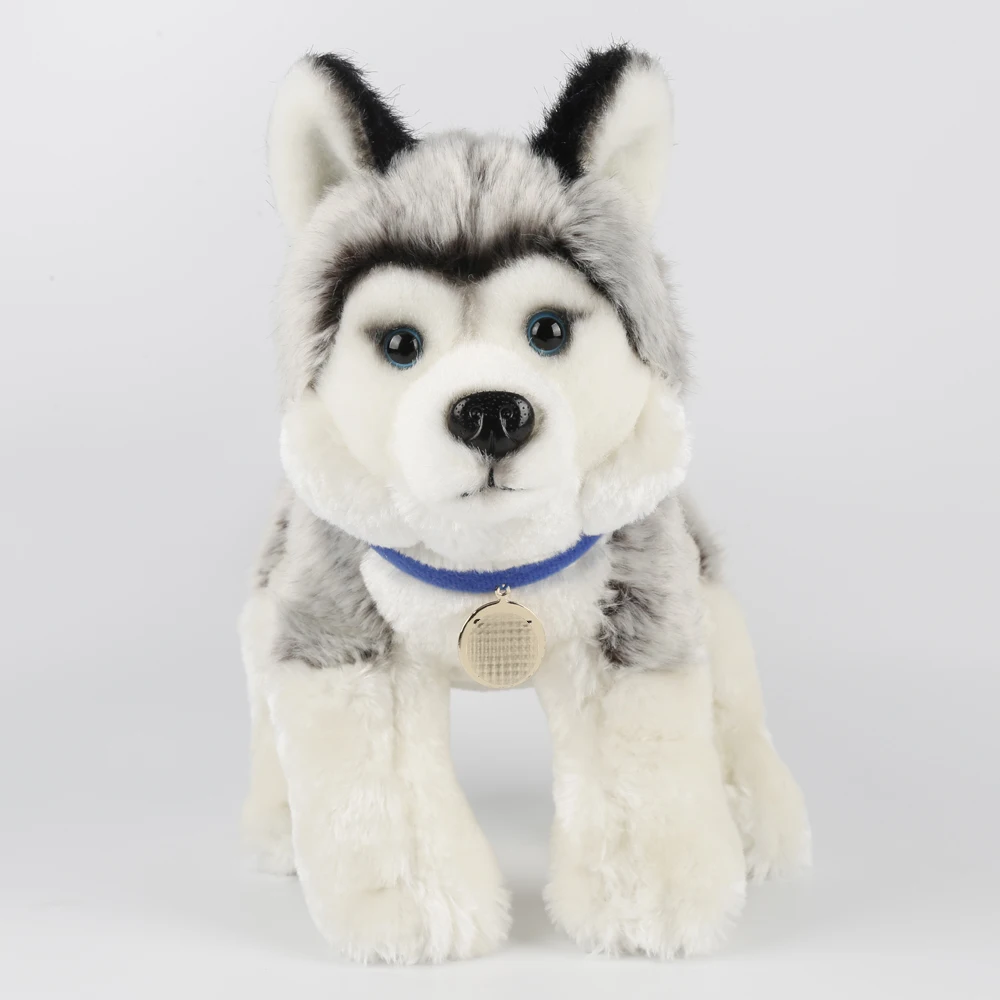 realistic husky stuffed animal