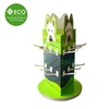 3 Sided Rotating Cardboard Peg Pop Display, Counter Hook Display Stand