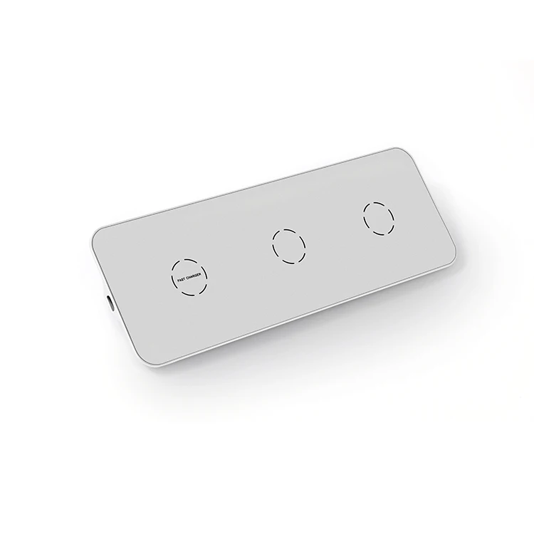 Shenzhen Meree factory 3-in-one fast wireless charger station for iphone iwatch 10W 5W 3.5W