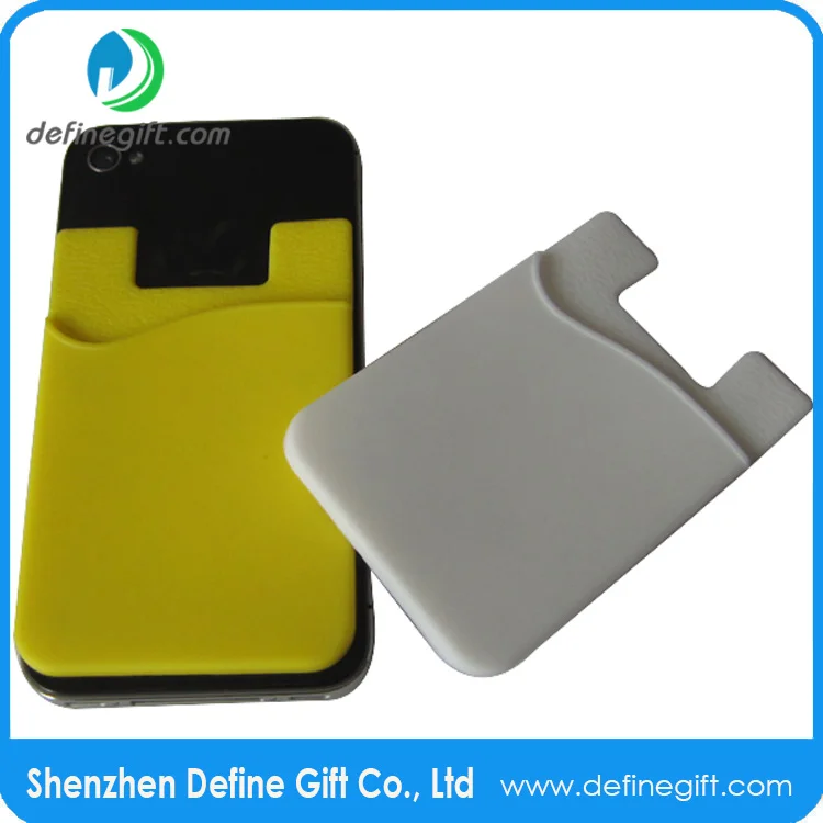 Cheap Silicone Smart Card Holder 3m Sticky Phone Case Card Wallet
