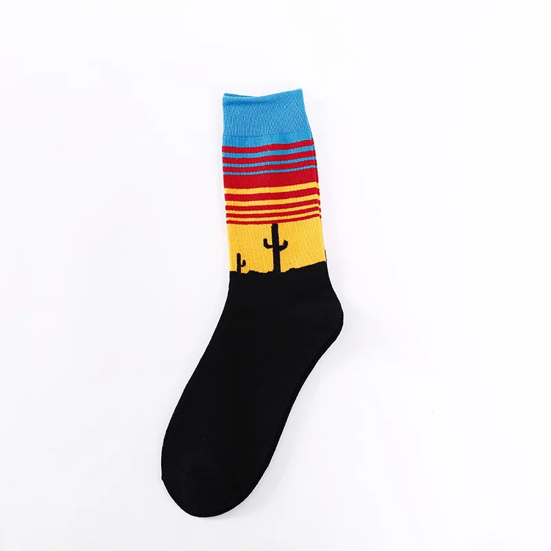 

YUELI customlogo man funny nice anti-slip socks, Colorful