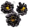 Flower head Peony 10.5 cm (4 inch) black autum and winter colors
