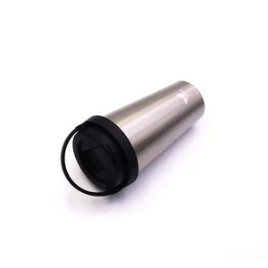 Image of Mustang double wall coffee travel metal milk thermo vacuum insulated mug warmer customize with plastic lid handle