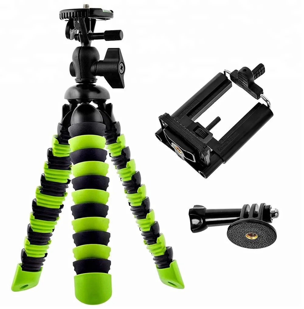 

Large Portable Tripod With Flexible Octopus Legs For Cameras And Mobile Phone, Gray white;red;rose;blue;green