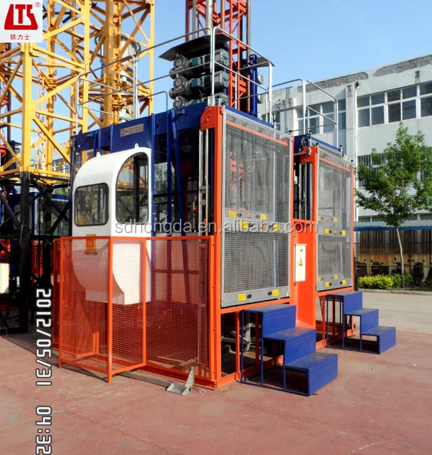 
Double cage SC100/100 Building Construction Lift/Elevator with CCC/ISO9001 Certificate on Sale 