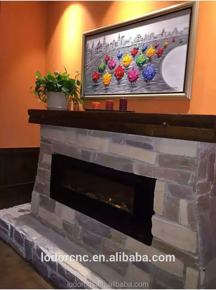 110 voltios te negro estufas electricas con luces led-Chimeneas