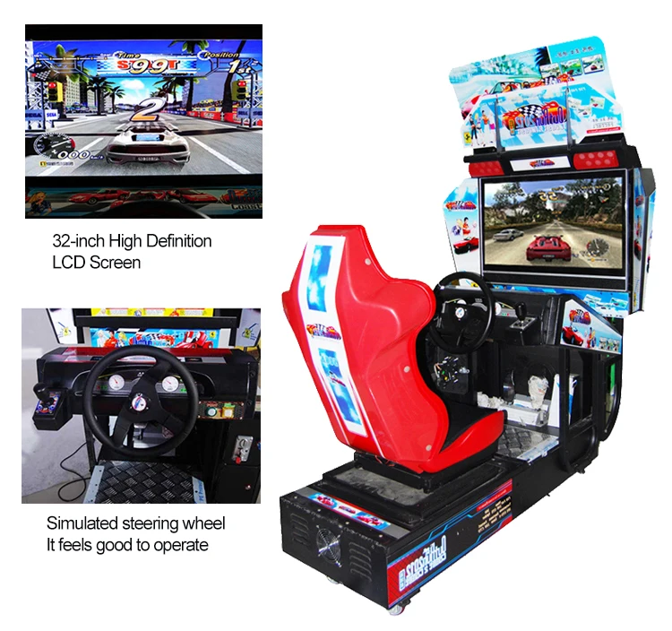 Game thùng đua xe Ô Tô màn hình 32inch (Tính xu)