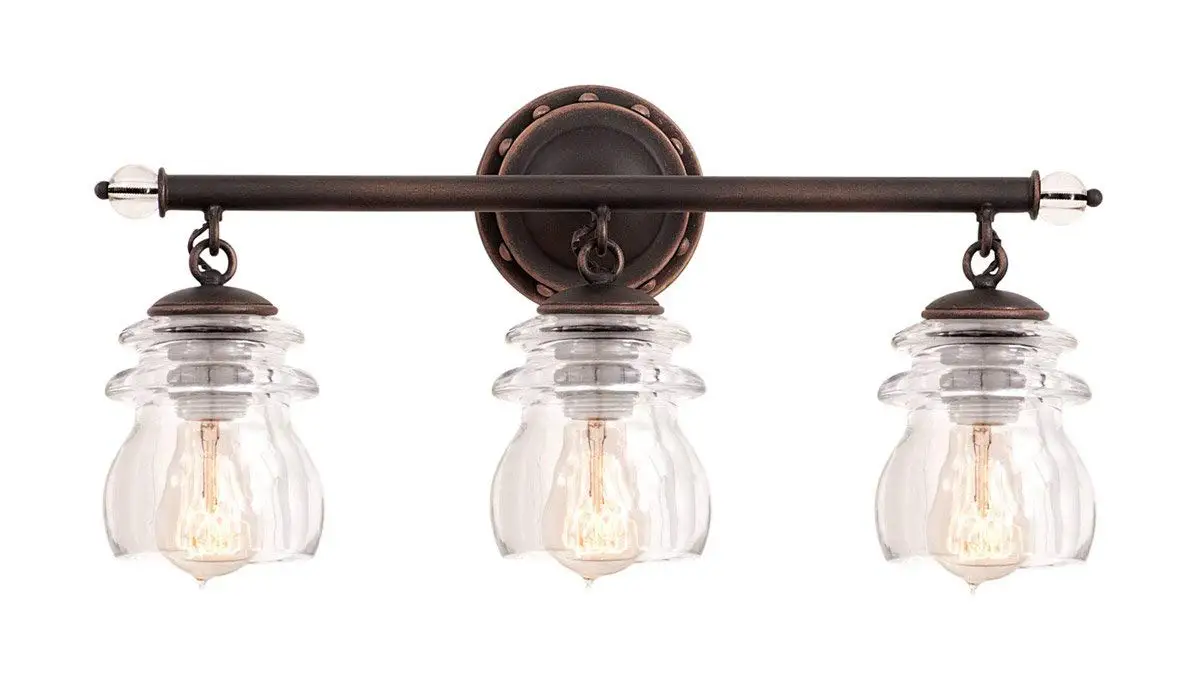 Antique Light Fixtures Find Deals On Get Quotations Bathroom Vanity 3 Light Bulb Fixtures With Antique Copper Tone Finish Medium 21 Inch