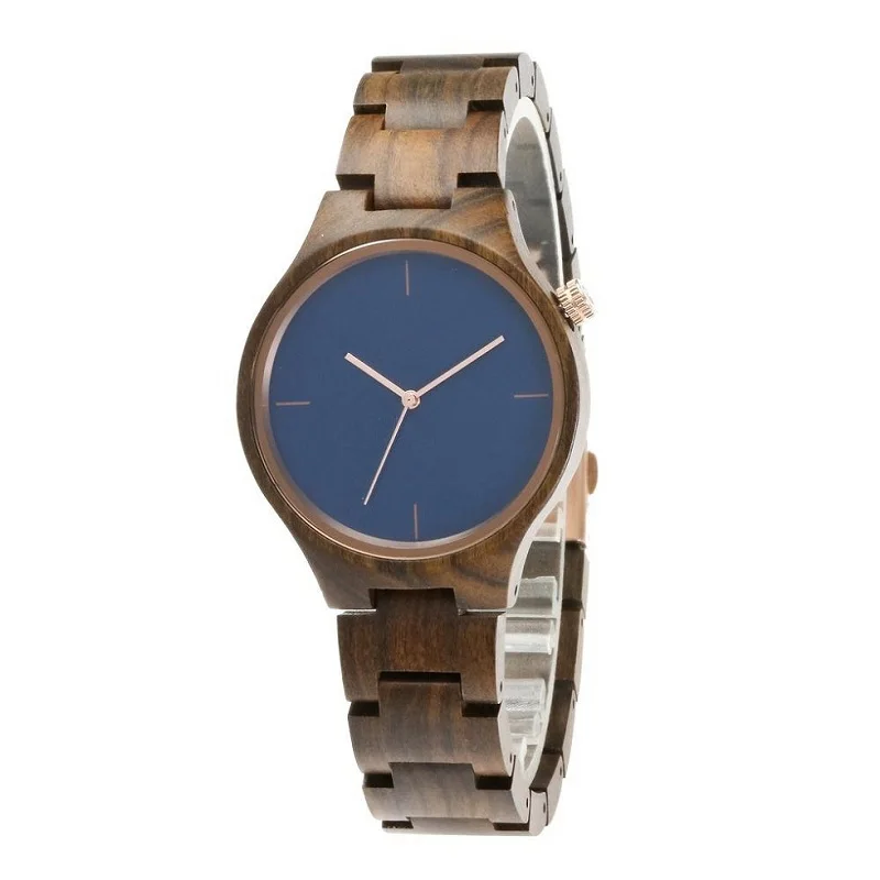 wooden digital watch