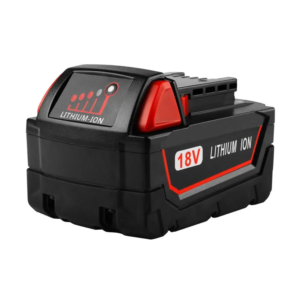 18V 5Ah replacement cordless 18v li-ion battery for milwaukee m 18 battery