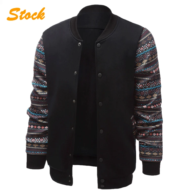 

Wholesale Printing Men Blank Baseball Letterman Jacket, As the pictures