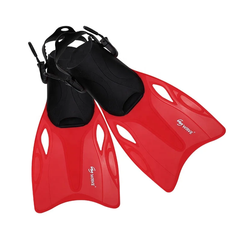 

Professional adjustable flexible diving fins for swimming snorkeling, Yellow, blue, red etc