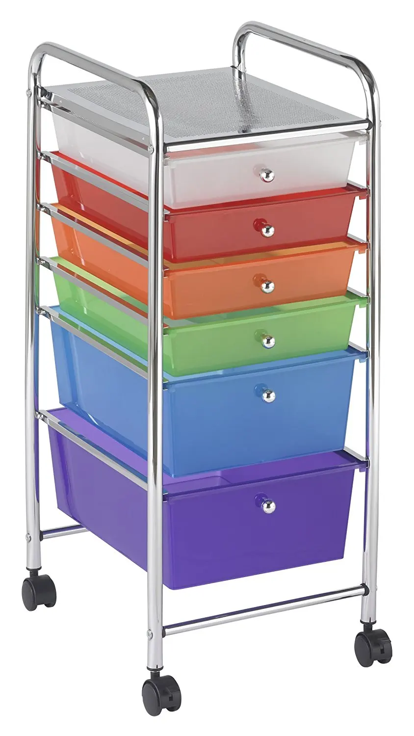 Home Office Trolley 6 Pp Colorful Plastic Drawer Storage Organizer