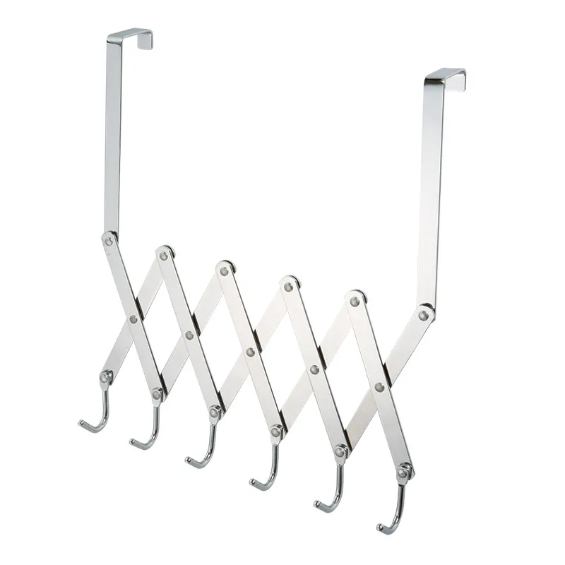 Flexible Over Door Hook Metal Material Over The Door Hanging Rack