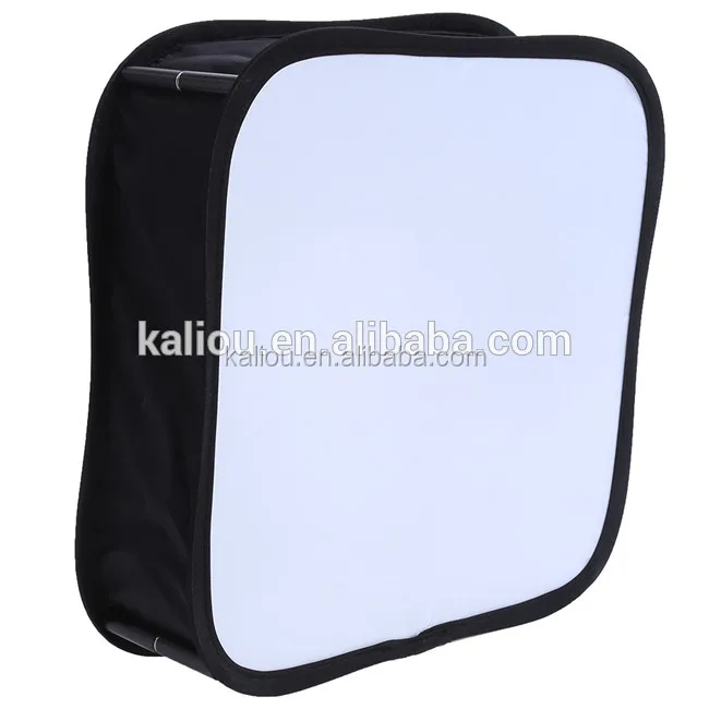 

Kaliou Foldable Led Video Light Panel Flash Softbox Diffuser for YN600L II YN900 YN300 YN300 III, White with black