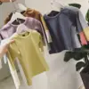 Wholesale bottoming shirt and pants spring baby clothing sets cotton ribbed baby set