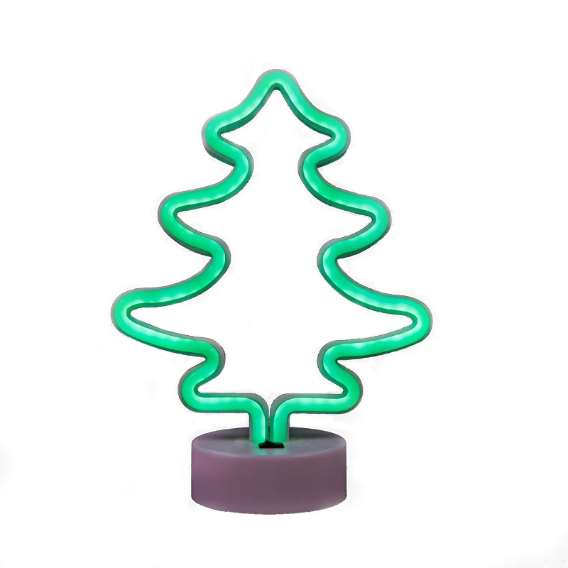 Christmas Tree Shaped Neon Light Led Ultra Thin Neon Flex Rope Light For Wall Decor