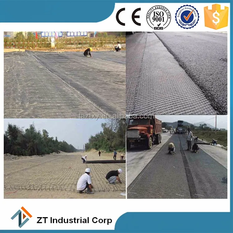 EGA 25-25 fiberglass uniaxial basalt reinforcing mesh basalt geogrid