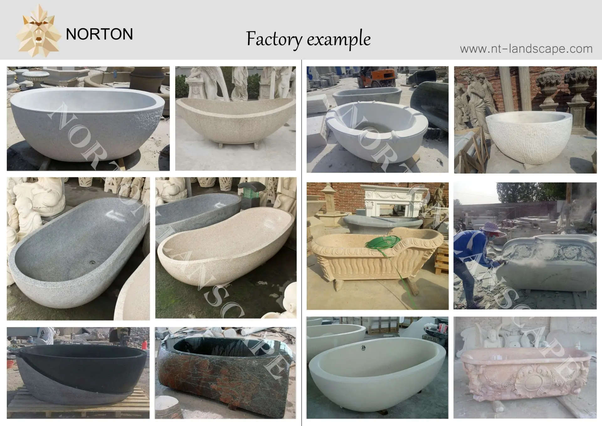 Nice White Marble Bathtubs Freestanding Round Solid Natural Stone