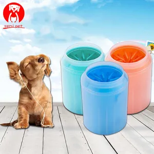 Image of Dog Paw Cleaner Soft Silicone Pet Foot Washer Cup Gentle Bristles C Paw Clean Brush Quickly Clean Paws Dog Foot Wash Tool