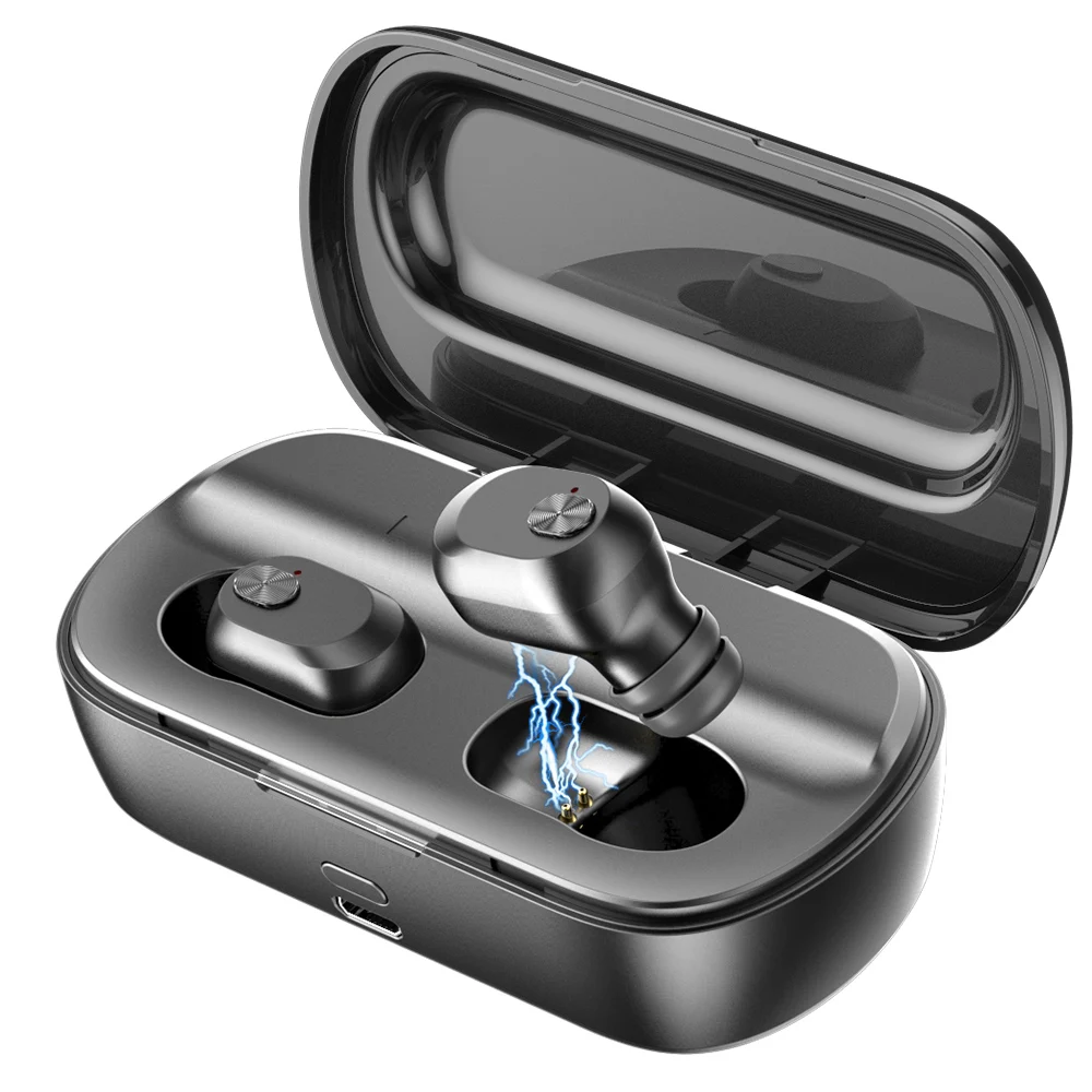 

Gusgu Mini V5.0 TWS Earphone Wireless Bass Headphone Bluetooth Stereo 3D Earbuds With Dual Microphone
