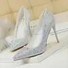 L3272A popular candy color rhinestone designs dress pumps high heels women dress shoes