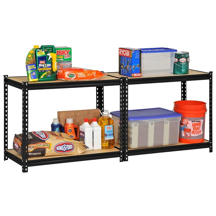 Steel Storage Rack With 5 Adjustable Shelves With Post Couplers And