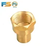 High quality lead free material c46500 copper cUPC brass plumbing supply welded*female coupling brass pipe fitting adapter