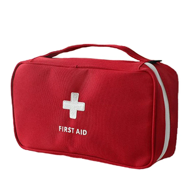 

FREE SHIPPING Protection Medicine Pouch Bag Non-toxic Environmental Military Emergency Empty Fashion Small First Aid Kit Bag, Red,grey