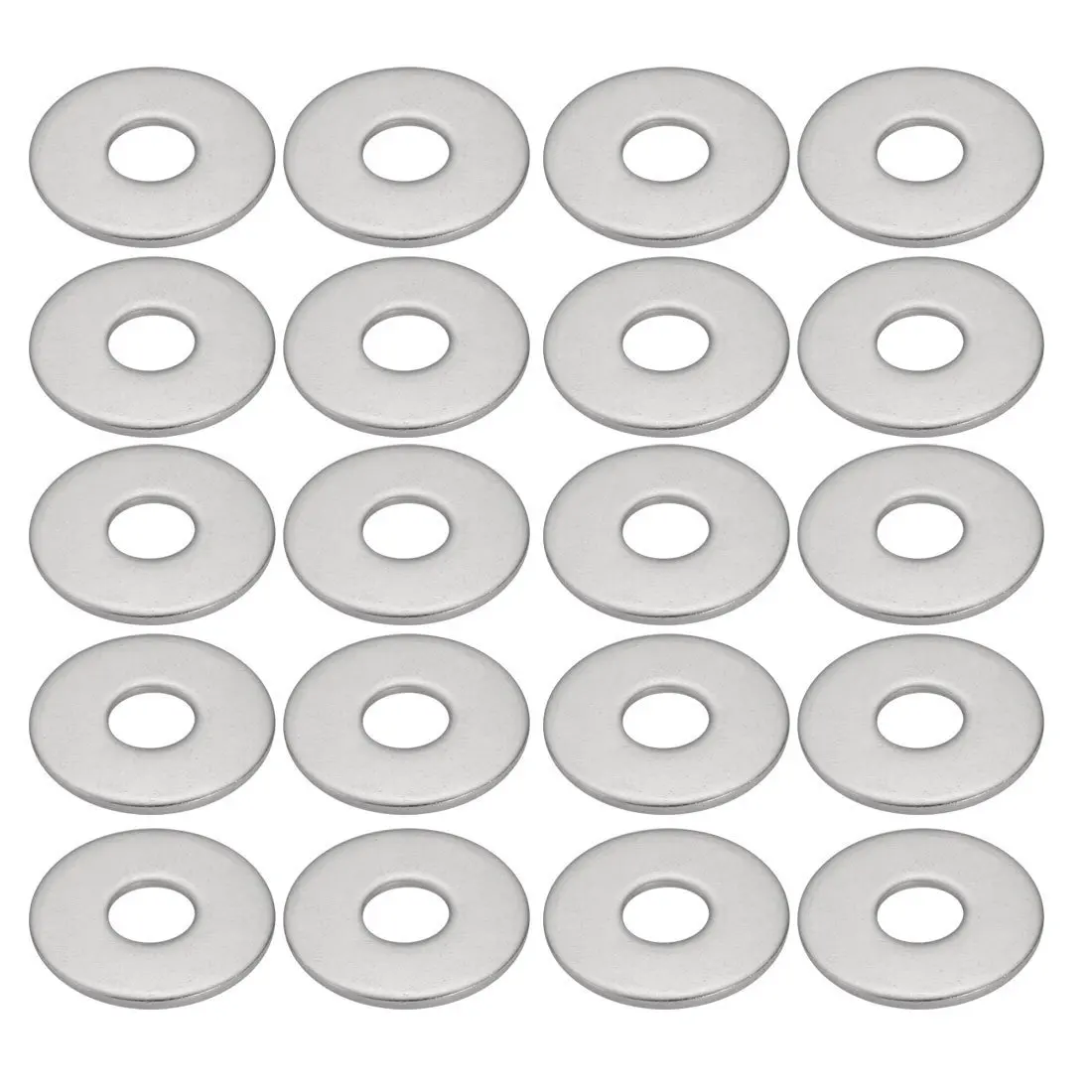 uxcell M8 304 Stainless Steel Locking Washer Silver Tone 20pcs