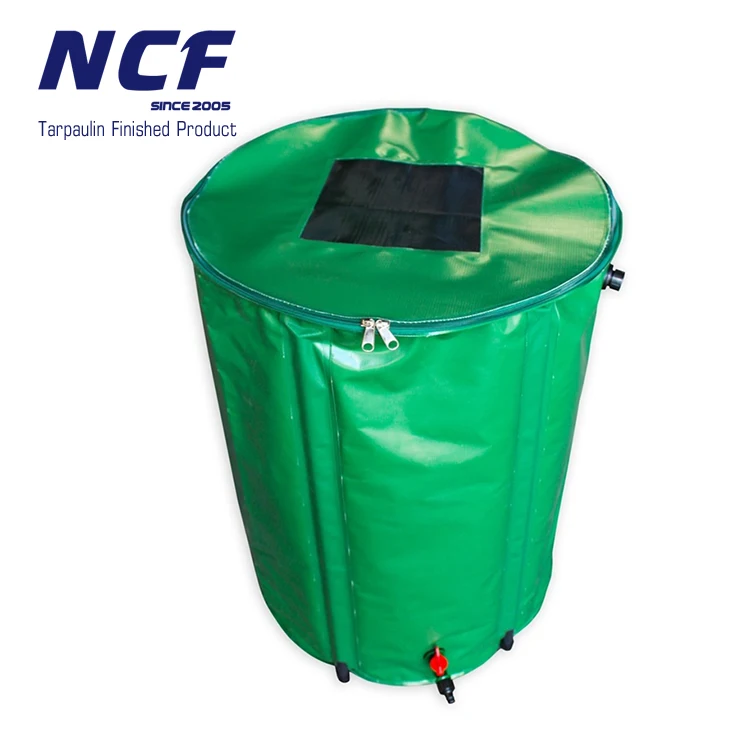 

Heavy Duty Plain Garden Water Barrel Pvc Tarpaulin, Green or make to order