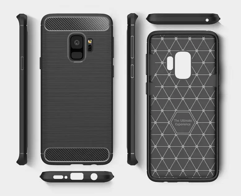 

For Samusng S9 Phone Case Carbon Fiber Mobile PHone Cover Free Shipping Wholesale