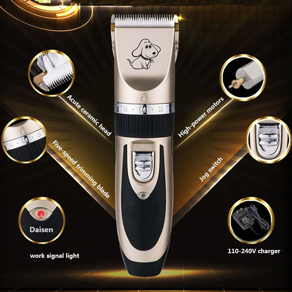 Professional Cordless Pet Hair Clipper Dog Hair Cut Machine As Seen On
