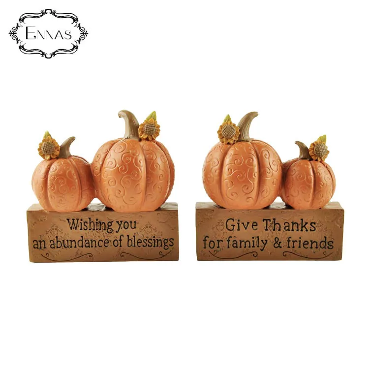 Custom made Mini artifical pumpkins Autumn harvest Thanksgiving party decorative resin crafts